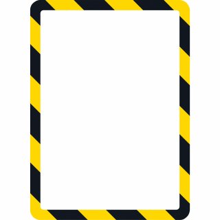 DJOIS Magnetrahmen Safety Line 194974 DIN A4 PVC ge/sw 2 St./Pack.