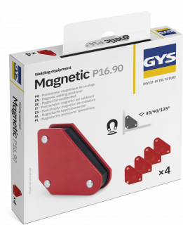 4 Magnet-Schweißwinkel - MAGNETIC P16.90 - Blister