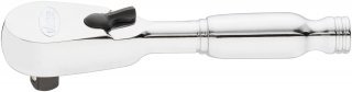 VIGOR Feinzahn-Umschaltknarre ∙ extrakurze Ausführung ∙ V4944-XS ∙ 1/4 Zoll (6,3 mm) Vierkant massiv ∙ 95 mm