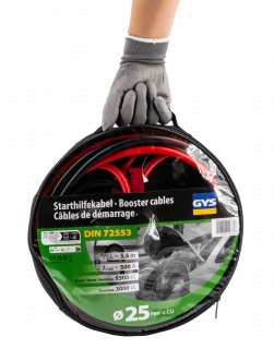 Starthilfekabel - 500 A - 25 mm² - 3,5 m