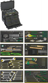 AOG-Kit für Flugzeuge im Werkzeug-Trolley 13221 WT/TS L.381mm B.581mm H.455mm 206 St.