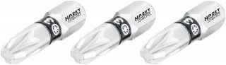 HAZET Bit 2216N-PZ3/3 ∙ 1/4 Zoll (6,3 mm) Sechskant massiv ∙ Pozidriv Profil PZ ∙ 3-teilig ∙ SW PZ3