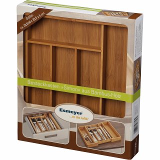 Esmeyer Besteckkasten Bambus 290-078 33,5x6cm braun