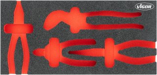 VIGOR Weichschaumeinlage ∙ leer ∙ V5633N-L ∙ L x B x H: 393 mm x 188 mm x 35 mm