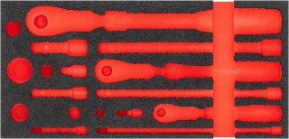 VIGOR Weichschaumeinlage ∙ leer ∙ V4970-L ∙ L x B x H: 393 mm x 188 mm x 35 mm