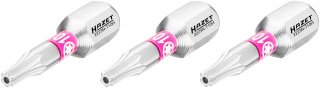 HAZET Bit 2223N-T10H/3 ∙ 1/4 Zoll (6,3 mm) Sechskant massiv ∙ Tamper Resistant TORX® Profil ∙ 3-teilig ∙ SW T10H