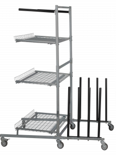 WAGEN MIT 3 BÖDEN FÜR KAROSSERIETEILE