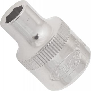 VIGOR Sechskant Steckschlüsseleinsatz ∙ V2278N ∙ 3/8 Zoll (10 mm) Vierkant hohl ∙ Außen Sechskant Profil ∙ SW 6 mm