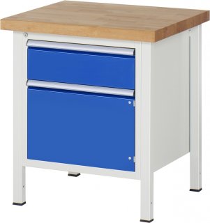 Werkbank höhenverstellbar 8152A2 | B750xT700xH840-1040mm | 1xSchublade-TA | 1xTür
