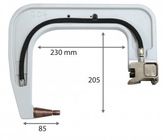 Elektrodenbügel QC4 - 8 bar/550 daN - LG 230 mm - isoliert