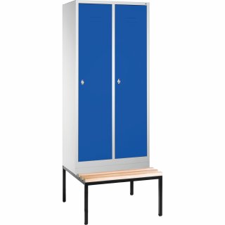 C+P Umkleidespind 805022S10000 Sitzbank 2Abteile B810mm lgr/ebl