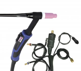 WIG-Brenner GRIP SR 18 DB - flüssig. - 4 m - St. 35/50 + AMPH. 7-pol.