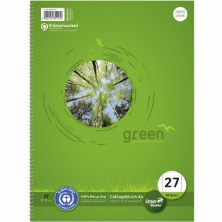 Staufen Collegeblock Green 608575010 DIN A4 70g lin. 80Bl