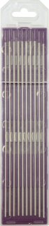10 Wolfram-Elektroden - Lila - für AC/DC - Ø 3,2 mm - Alu/Stahl