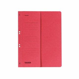 Falken Ösenhefter 80003817 DIN A4 kaufm. Heftung 250g Karton rot
