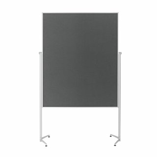 magnetoplan Moderationstafel 1151101 einteilig Filz grau