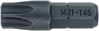 Bit-Schraubendrehereinsatz T45 6kant C 6,3 L.25mm