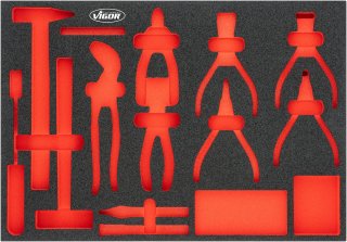 VIGOR Weichschaumeinlage ∙ leer ∙ V5637N-L ∙ L x B x H: 563 mm x 393 mm x 35 mm