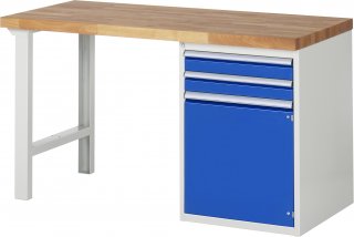 Werkbank 7503A1 | B1500xT700xH890mm | 2xSchublade-VA | 1xTür