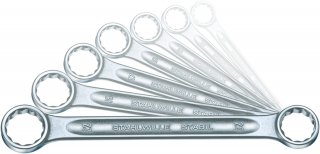 Doppelringschlüssel-Satz StahlwilleSTABIL 21/10 6x7-30x32 10 St.