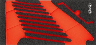 VIGOR Weichschaumeinlage ∙ leer ∙ V6722N-L ∙ L x B x H: 393 mm x 188 mm x 35 mm