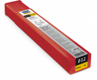 57 Elektroden Rutile Stahl Ø3,2 - Halbe Plastikbox
