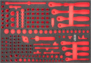 VIGOR Weichschaumeinlage ∙ leer ∙ V6821-L ∙ L x B x H: 563 mm x 393 mm x 35 mm