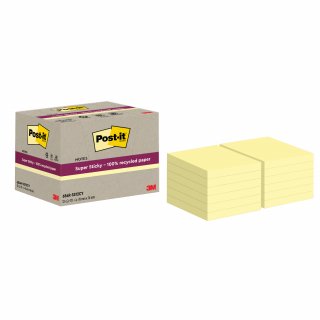 Post-it Haftnotiz Super Sticky Recycling 654 RSS12CY ge 12 St.