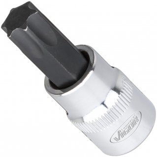 VIGOR Schraubendrehereinsatz Satz ∙ V6017 ∙ 3/8 Zoll (10 mm) Vierkant hohl ∙ Innen TORX® Profil ∙ 32-teilig ∙ T20 – T70 ∙ Anzahl