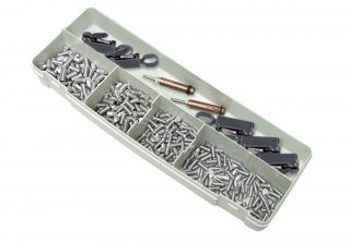 Alu Zubehör-/Verschleißteile-Box - ALU BOX - Ø 5 und 6 mm