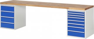 Werkbank 7822A3 | B3000xT700xH890mm | 12xSchublade-VA
