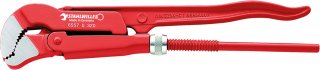 S-Maul-Rohrzange Maul-W.40mm L.330mm Kopf rot lackiert | poliert