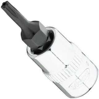 VIGOR Schraubendrehereinsatz ∙ V7037-IPR10 ∙ 1/4 Zoll (6,3 mm) Vierkant hohl ∙ Innenprofil mit 5 abgerundeten Flanken | mit Stirn