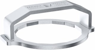 HAZET Federbein-Befestigungsmutter Werkzeug 2710-105 ∙ 1/2 Zoll (12,5 mm) Vierkant hohl ∙ Außen 16-kant Profil ∙ SW 106 mm