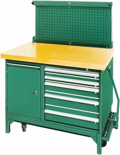 Fahrbare Werkbank 5 Schubl. L.760mm x B.1200mm x H.1400mm