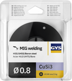 Massivdrahtspule - Ø 100 mm - Ø 0,8 mm - 1 kg - CUSI3