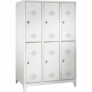 C+P Doppelspind 831032S10009 Füße 6Fächer B1200mm lgr/lgr