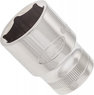 VIGOR Sechskant Steckschlüsseleinsatz ∙ V2567N ∙ 1/2 Zoll (12,5 mm) Vierkant hohl ∙ Außen Sechskant Profil ∙ SW 21 mm
