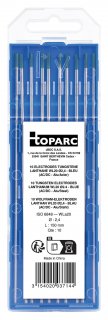 10 Wolfram-Elektroden Lanthan WL20 Blau AC/DC - Ø 2,4 mm - Alu/Stahl