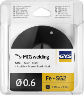 Massivdrahtspule - Ø 100 mm - Stahl - Ø 0,6 mm - 0,9kg