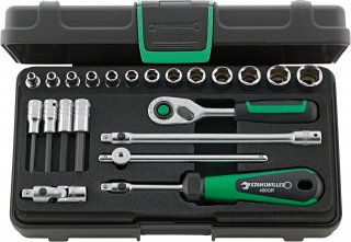 1/4 Steckschlüsselsatz 40/44/17/5QR KN 22 St.