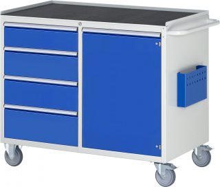 Montagewagen LL5.21.12 | B1145xT650xH975mm | 4xSchublade-TA | 1xTür | MT-Top-25mm