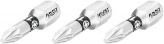 HAZET Bit 2216N-PZ1/3 ∙ 1/4 Zoll (6,3 mm) Sechskant massiv ∙ Pozidriv Profil PZ ∙ 3-teilig ∙ SW PZ1