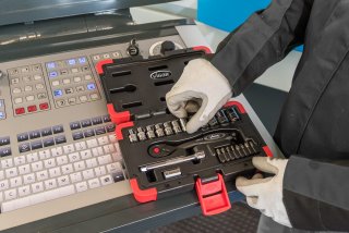 VIGOR Steckschlüssel Satz ∙ V3734N ∙ 1/4 Zoll (6,3 mm) Vierkant hohl ∙ Außen Sechskant Profil | Innen TORX® Profil | Innen Sechska