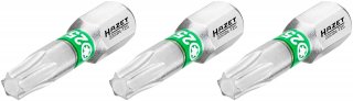 HAZET Bit 2223N-T25/3 ∙ 1/4 Zoll (6,3 mm) Sechskant massiv ∙ Innen TORX® Profil ∙ 3-teilig ∙ SW T25