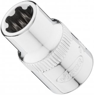 VIGOR Steckschlüsseleinsatz ∙ V7920-EP11 ∙ 3/8 Zoll (10 mm) Vierkant hohl ∙ Außen TORX® Plus Profil ∙ SW E11+