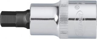 VIGOR Schraubendrehereinsatz ∙ V2105 ∙ 1/2 Zoll (12,5 mm) Vierkant hohl ∙ Innen Sechskant Profil ∙ SW 10 mm