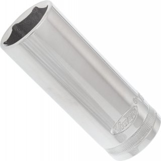 VIGOR Sechskant Steckschlüsseleinsatz ∙ lang ∙ V2591N ∙ 1/2 Zoll (12,5 mm) Vierkant hohl ∙ Außen Sechskant Profil ∙ SW 22 mm