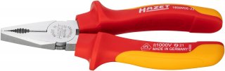 HAZET Kombizange ∙ schutzisoliert 1850VDE-22 ∙ Länge: 160 mm