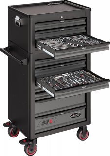 VIGOR Werkstattwagen Series L ∙ mit Aufsatzkoffer ∙ leer ∙ V1970 ∙ 2-teilig ∙ Anzahl Werkzeuge: 2